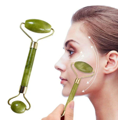 Jade Face Roller & Gua Sha (2 in 1 Pack)