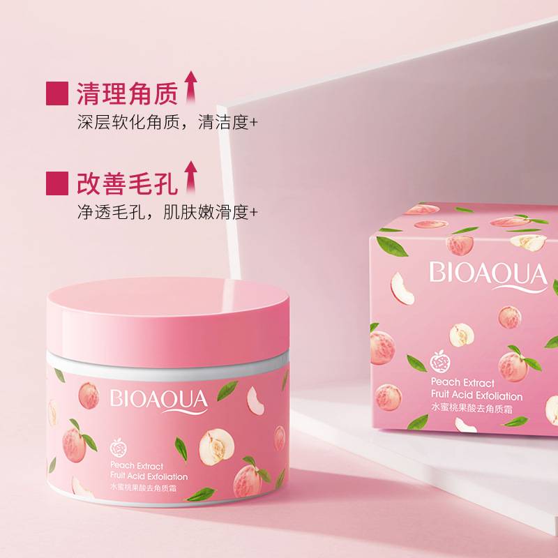 BIOAQUA Exfoliating Face Gel Cream - Peach Extract Fruit